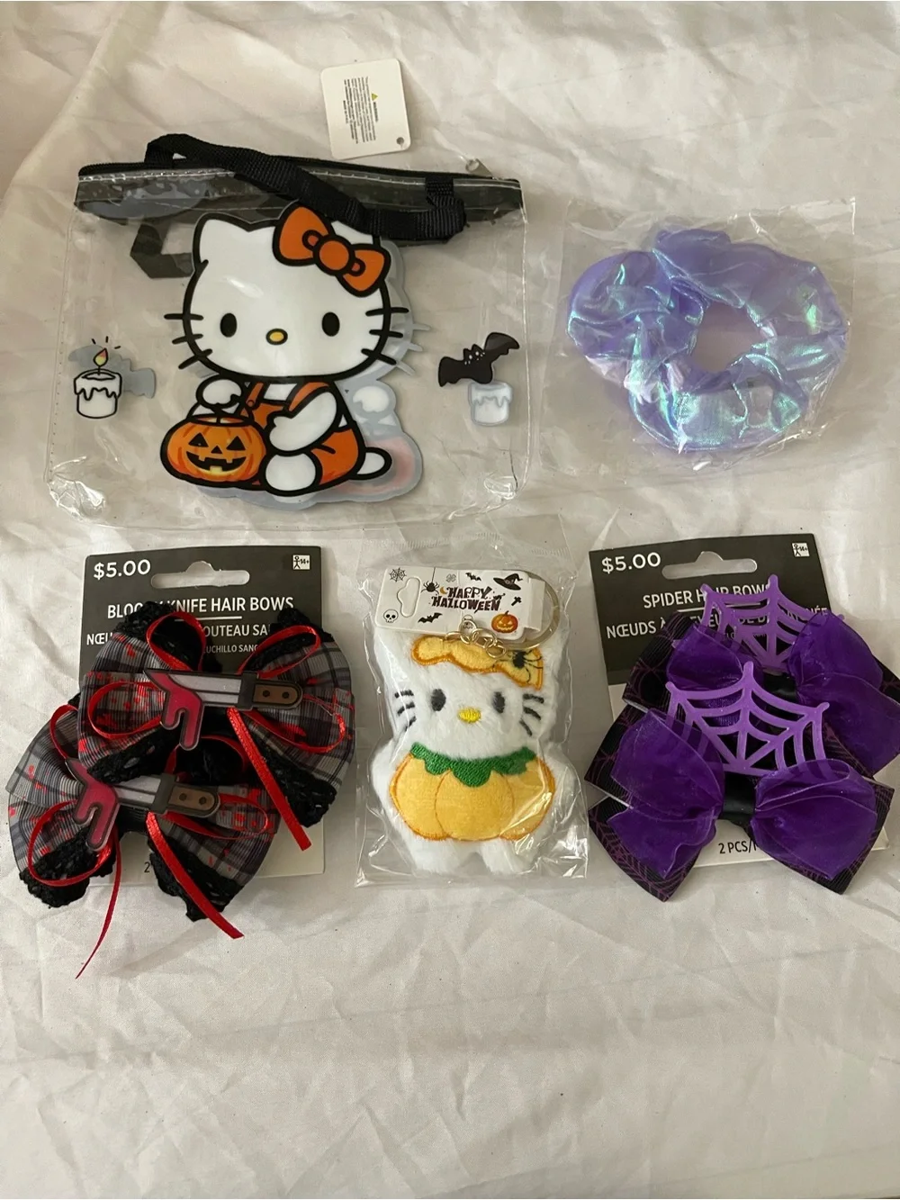 Halloween Boo Basket Bonanza: Character Bows, Bags and Bag Charms! $25 each set
